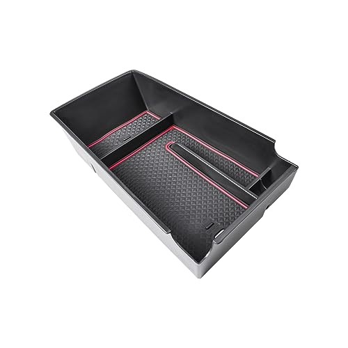 Center Console Organizer Compatible with 2021 2022 2023 2024 2025 2026 Kia red