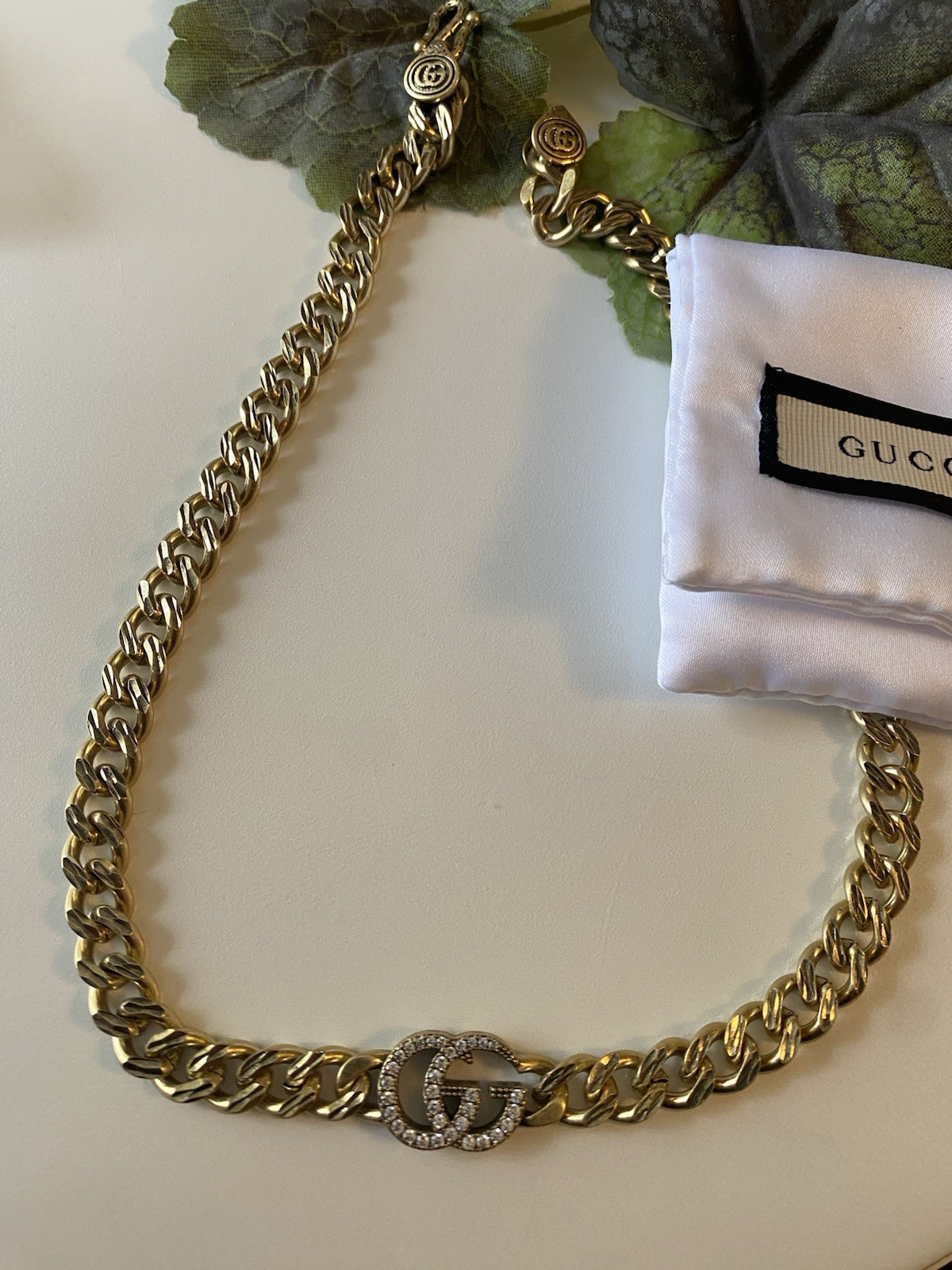 Gucci Signature Chain-Link Necklace/ GG-N-0053