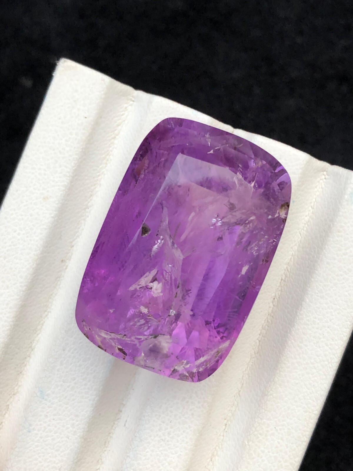 99.20 Ct Natural cut amethyst Emerald shape loose gemstone from Afghanistan.