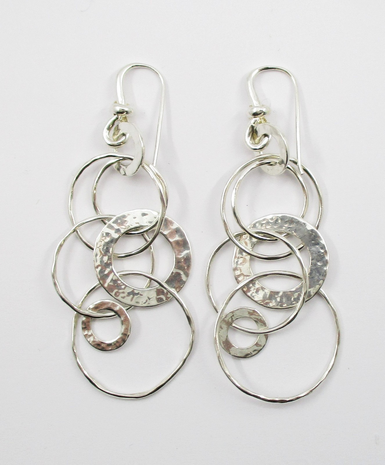 Ippolota Sterling Silver Jet Set Classico Dangle Earrings 9.28 Grams 2 3/4″