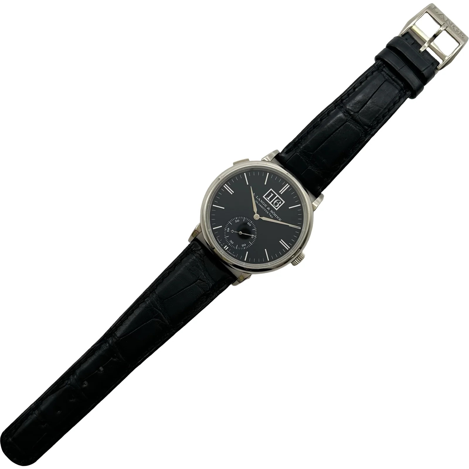 A.LANGE&SOHNE Wristwatch 381.029(LSLS3813AD) 38mm White Gold Black Dial OKW3054