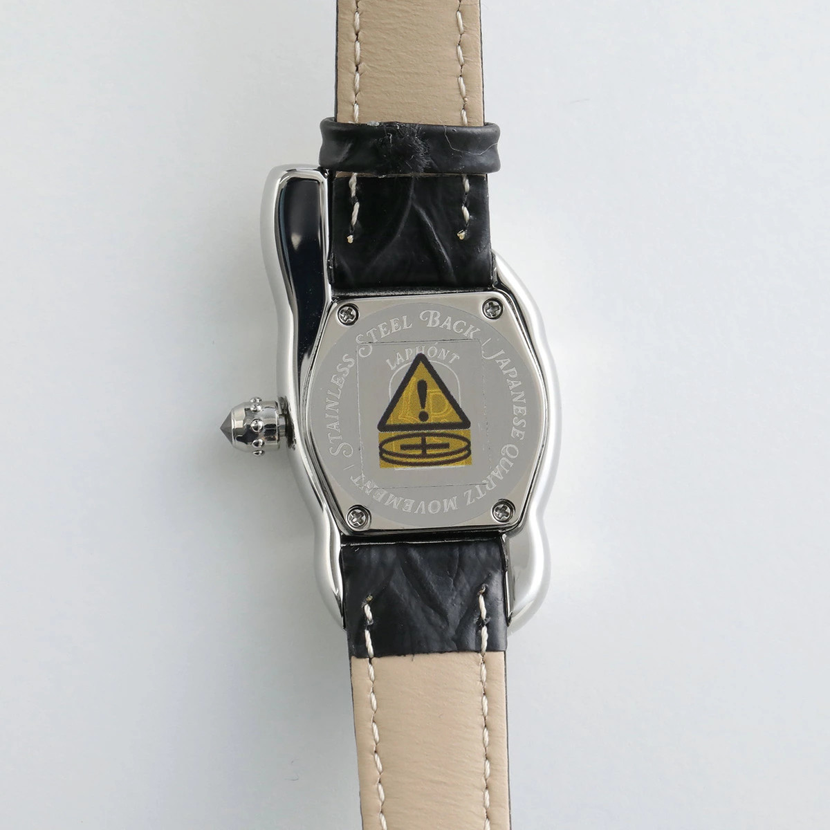 Laphont Melting Watch Large Analog Japanese Gold or Silver or Silver Black