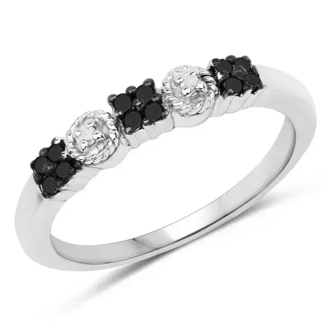 925 Silver Simulated Diamond Engagement Ring Band 14K White Gold Plated Band
