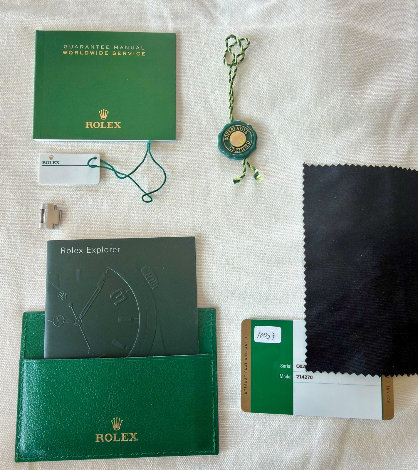 Rolex Explorer 214270 MK2 39mm 2016 Full Set Box Papers One Owner