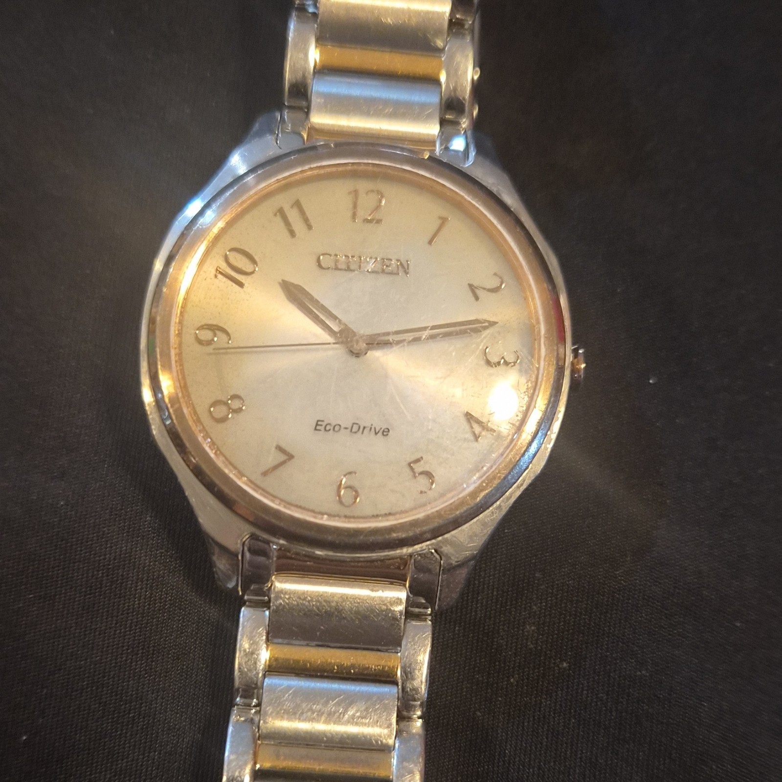 Citizen Eco-Drive Women’s Silver Tone 25mm Bracelet Watch, Arabic Dial 30m