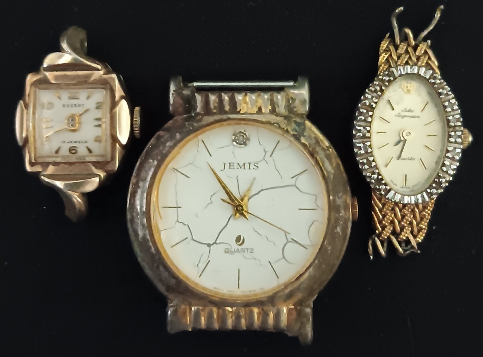 #10 watch lot 21 watches Westclox Pulsar Relic Eddie Milan parts Executive works