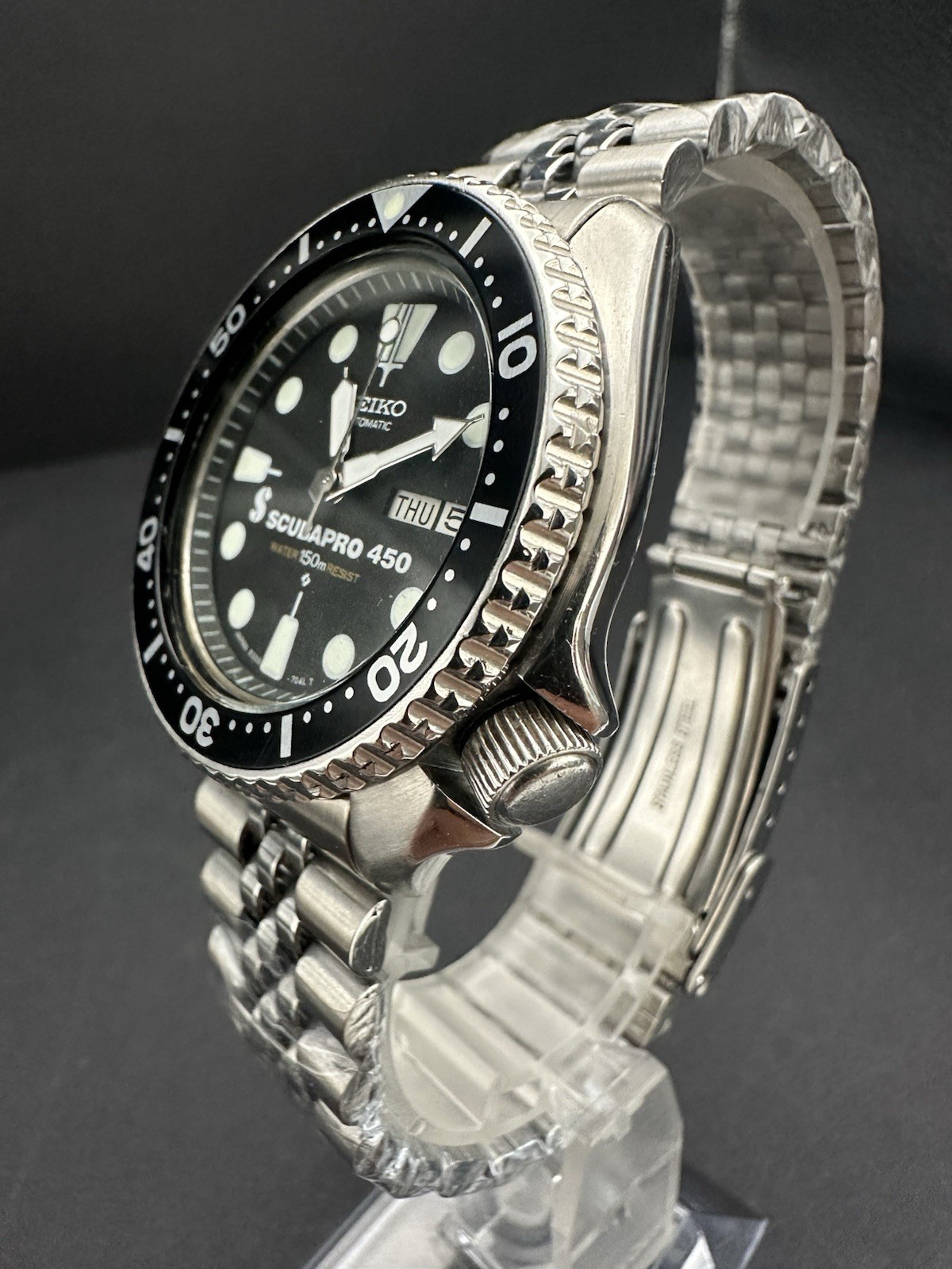 Seiko 6309-729A Scubapro 450 1988 Automatic Diver 41mm Day Date JDM Watch