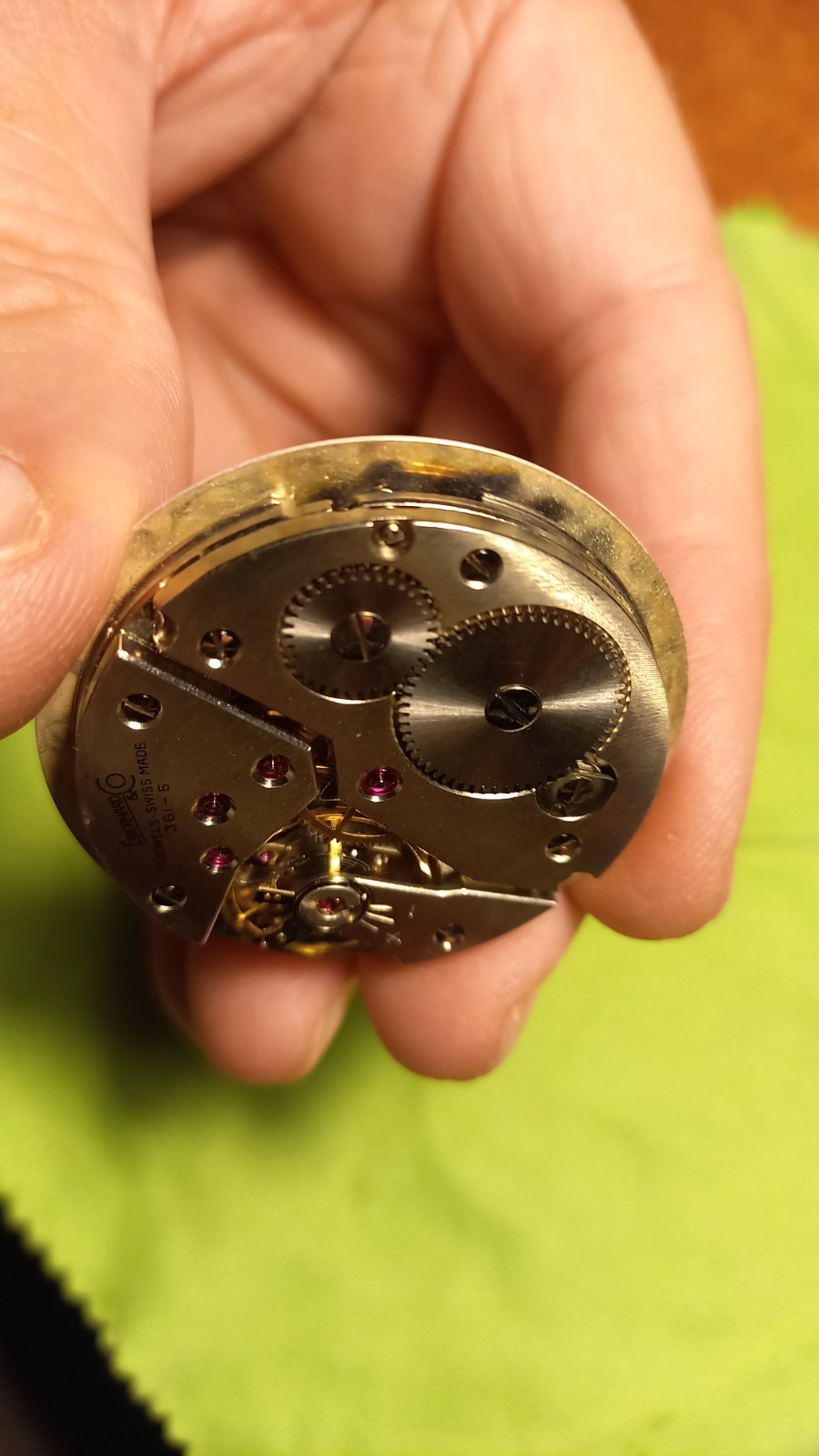 Lot of 2 Eberhard & Co Working Chronograph Pocket Watch Movements + 361-5