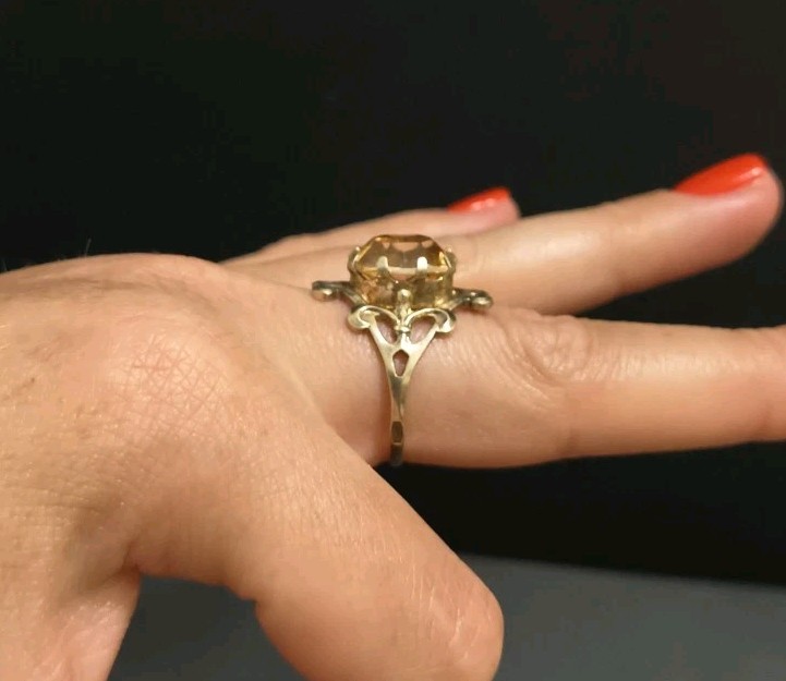 Vintage Silver 875 Ring Soviet Women’s Jewelry