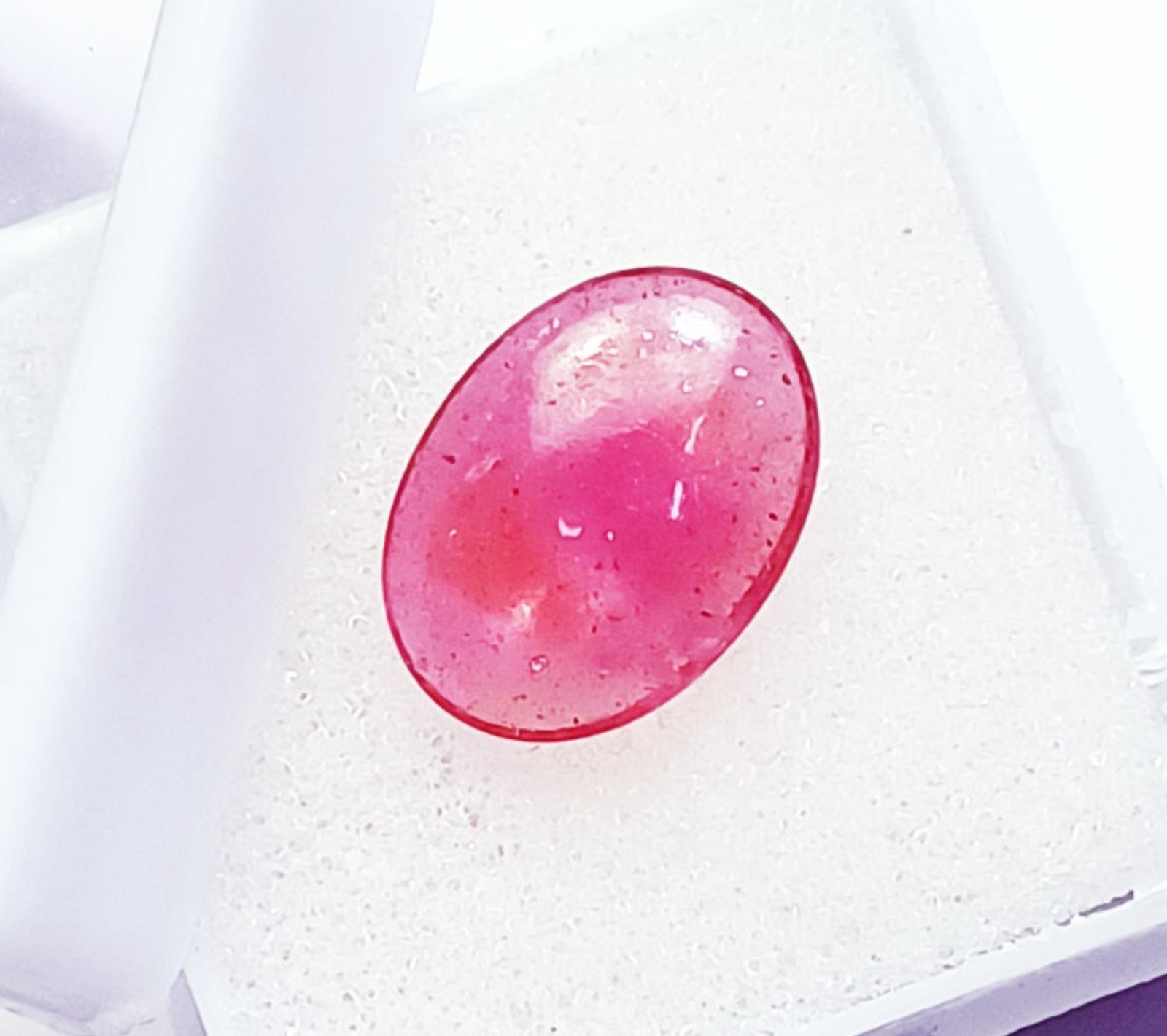 Red Ruby Cabochon 4.80 Ct Certified Loose Gemstone With Free Gift