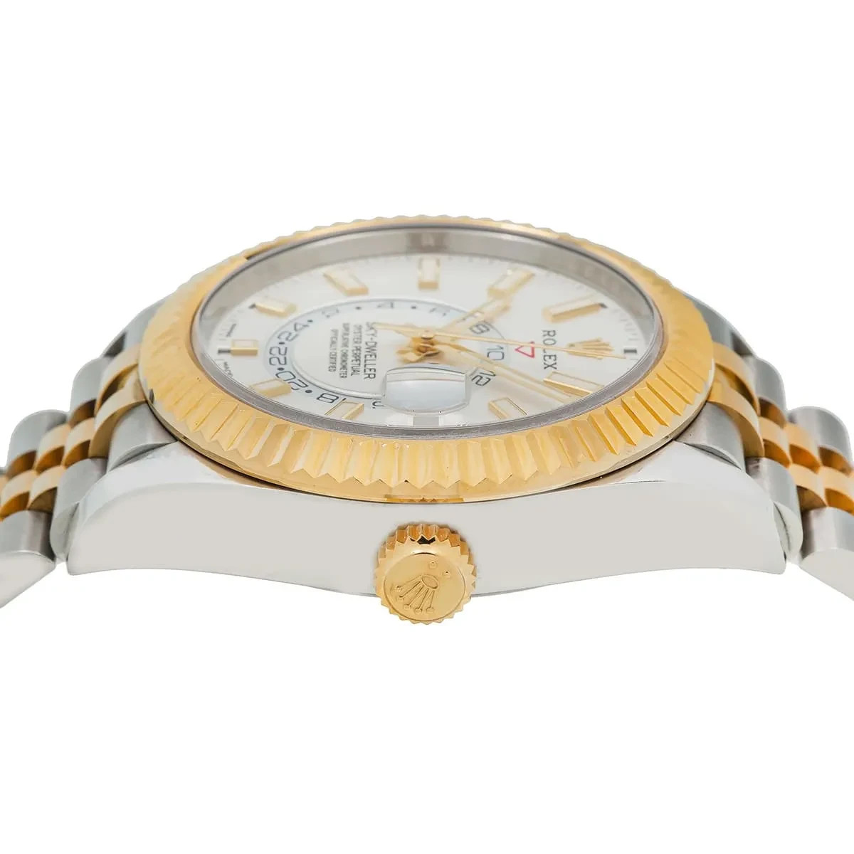 Rolex Sky-Dweller White Dial Two-Tone 18k Gold / Steel 42mm Men’s Watch 336933