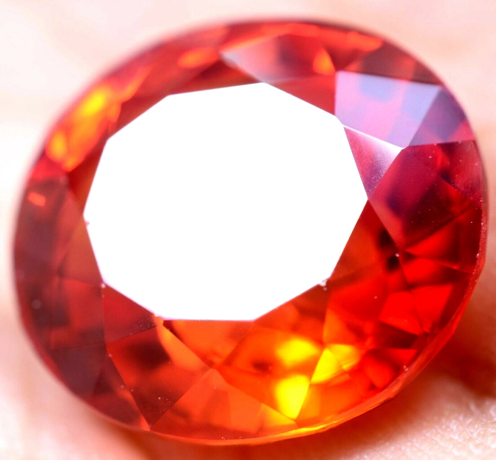 Extremely Rare Natural 21.75 Ct Padparadscha Sapphire GGL Certified Treated Gem