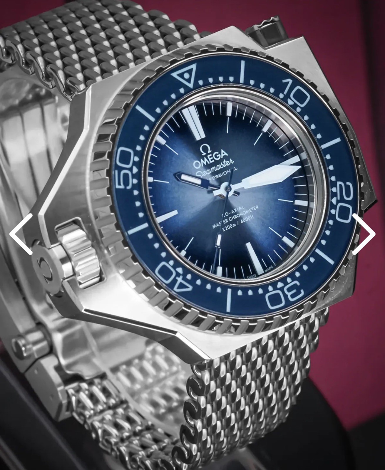 OMEGA Seamaster Ploprof 1200M Co-Axial 45mm Summer Blue 227.32.55.21.03.001 …