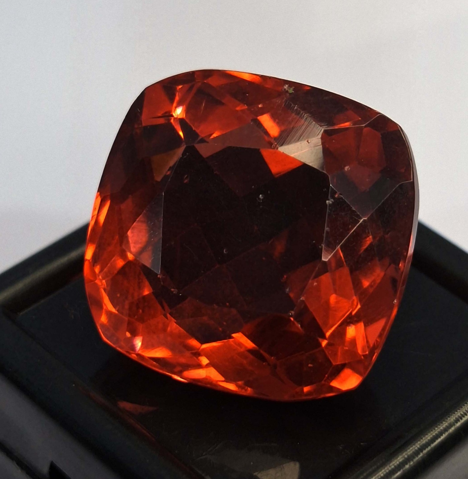Spessartite Garnet Natural Cushion Cut 33-35 Ct Certified Loose Gemstone TQ005