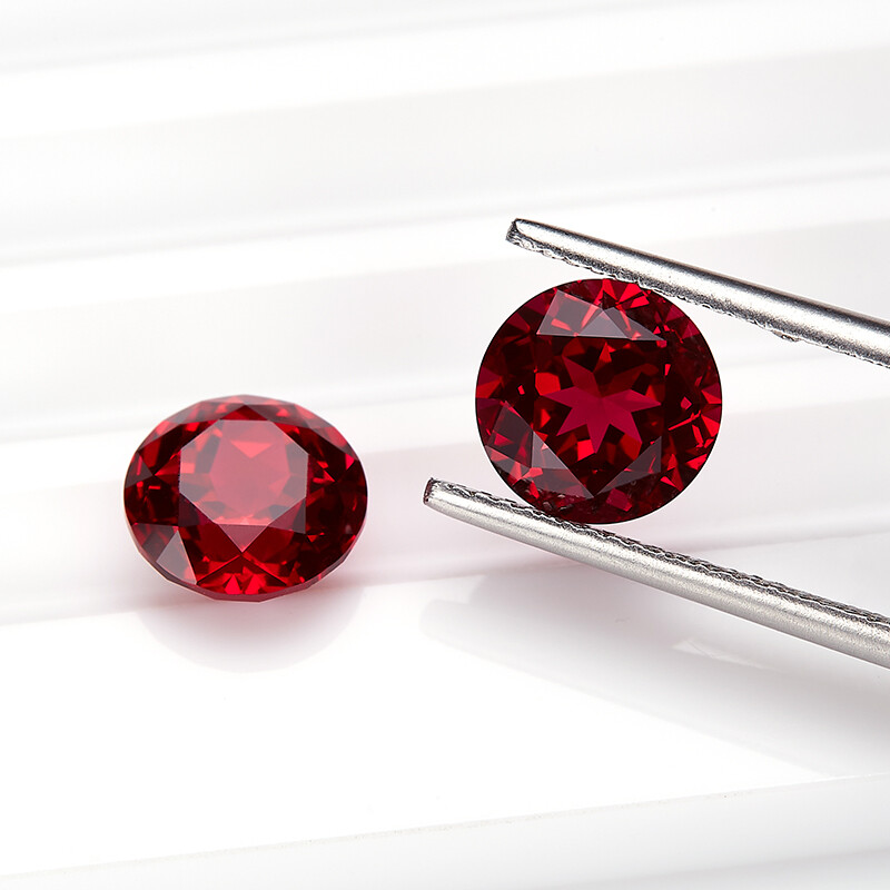 Blood Red Ruby AGL Certified Lab Grown Ruby Loose Gemstone Round Cut 0.3ct~4.3ct