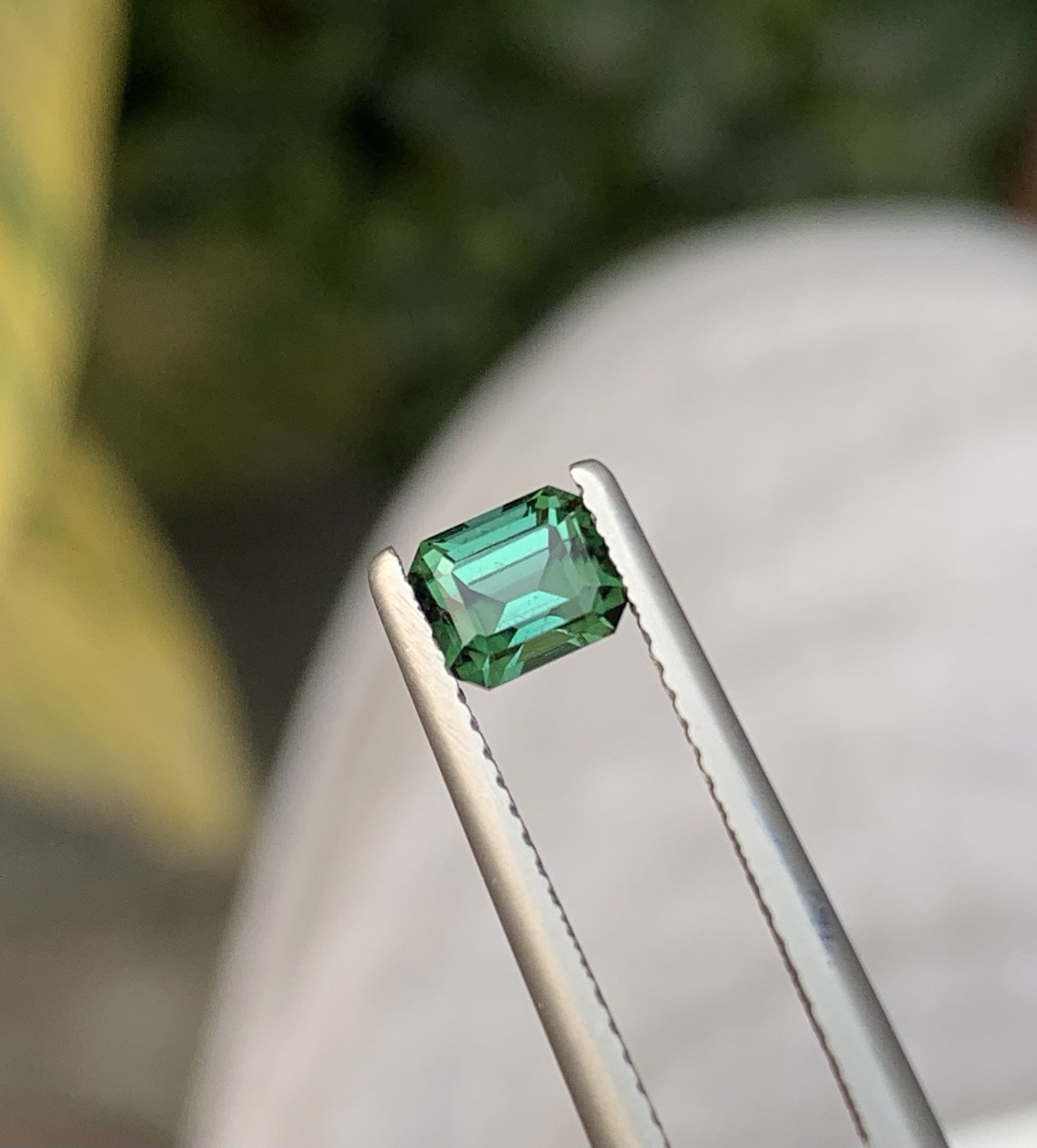 0.82 Carat Natural Green Tourmaline – 5mm Emerald Cut Afghanistan Loose Gemstone