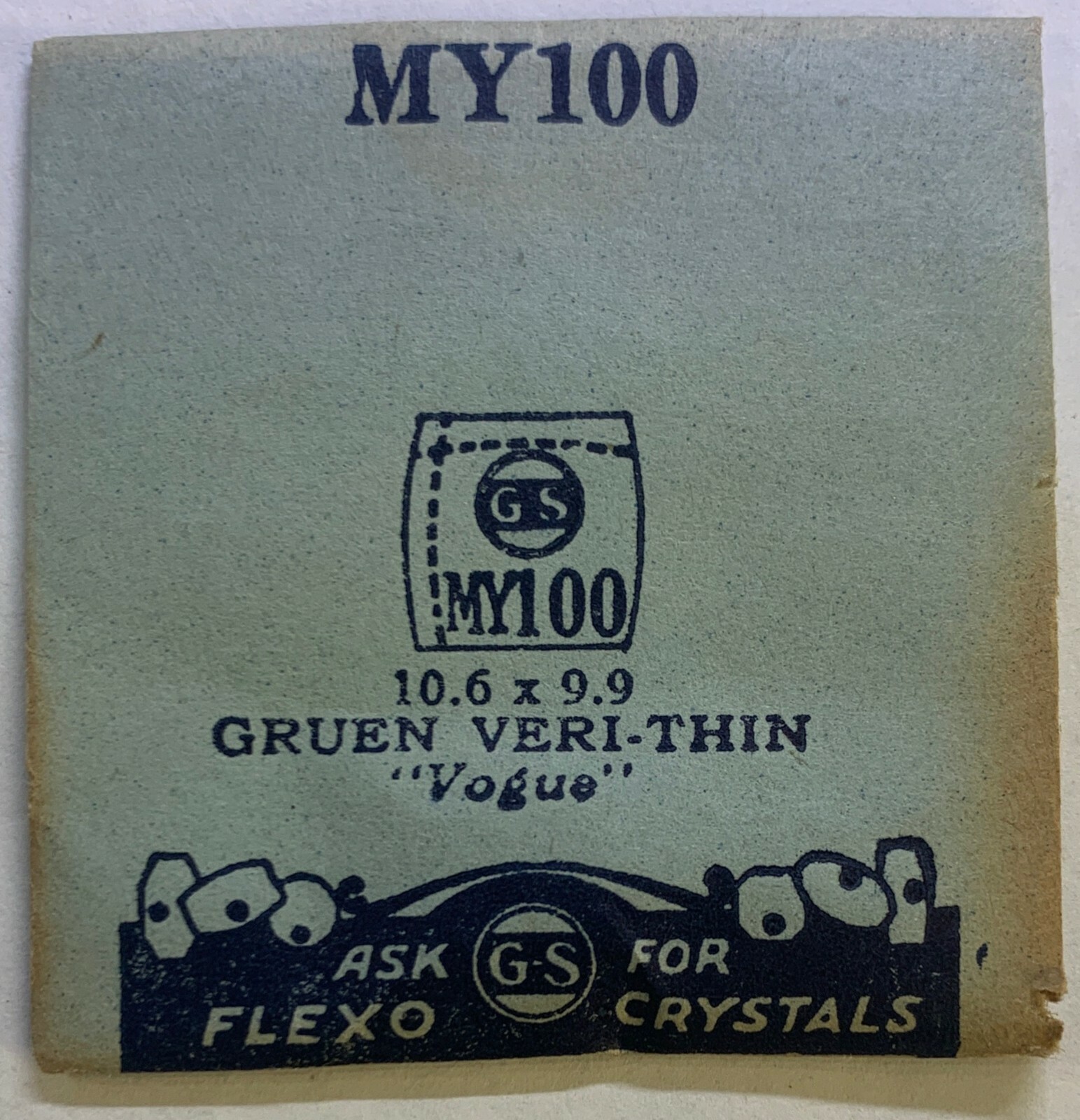 Original NOS G-S “MY” Wristwatch Crystals – Many Variations Available!