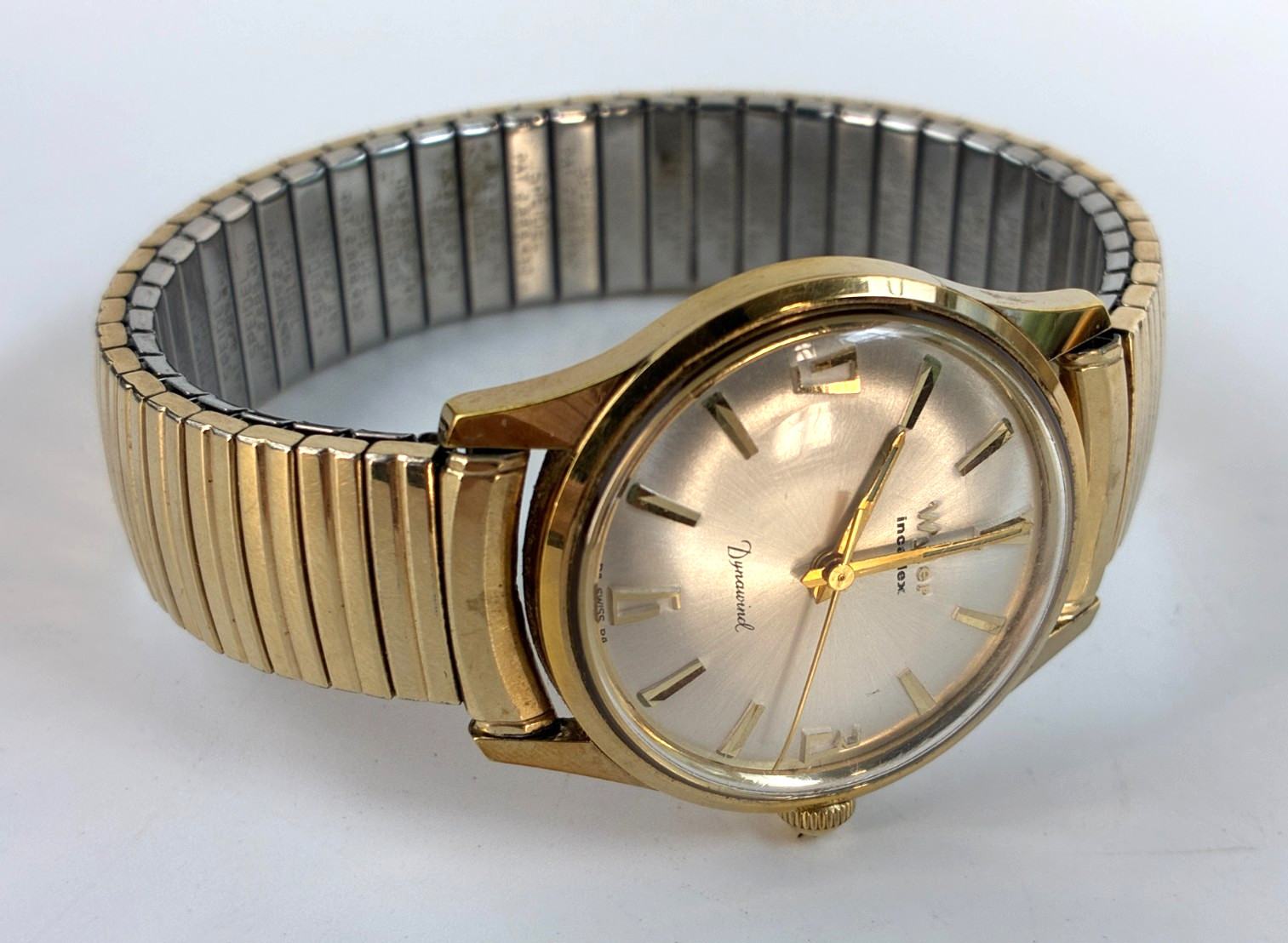 Vintage Wyler Incaflex Mens Wristwatch Dynawind Swiss 32mm Runs