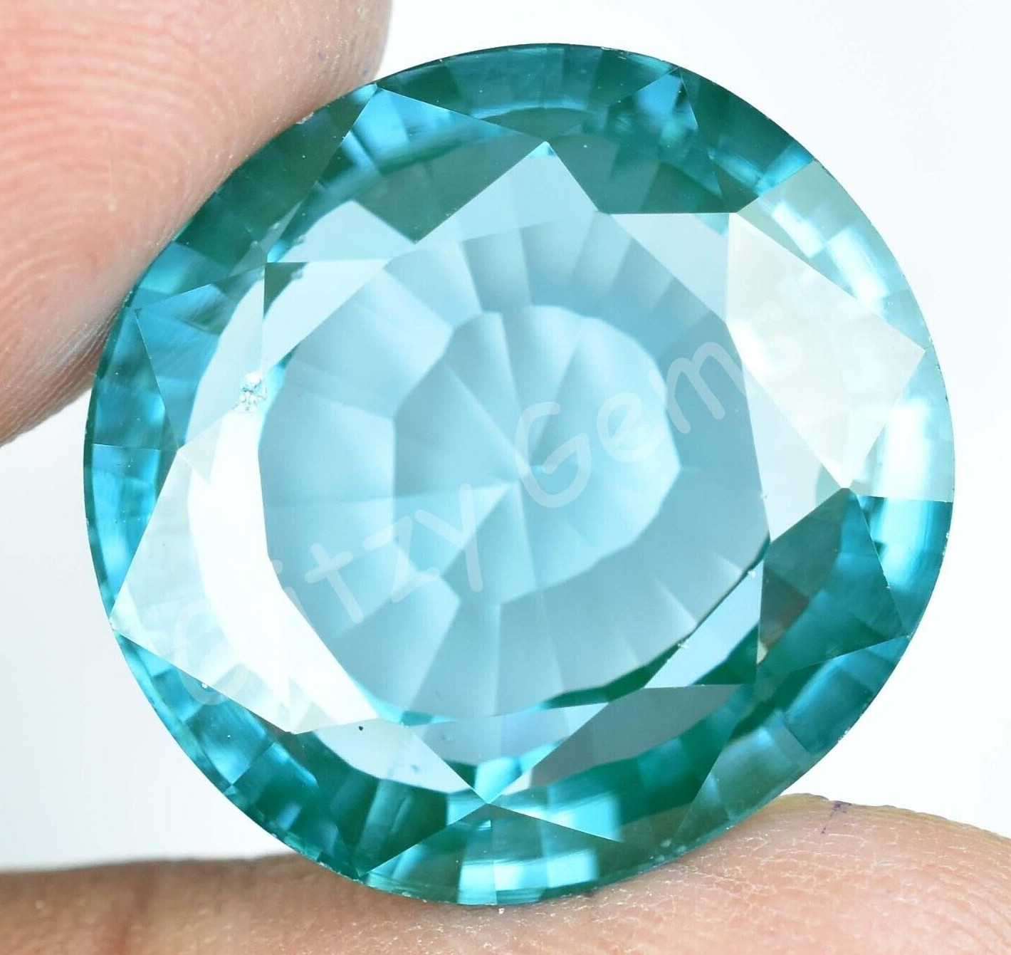 Natural 40.55 Ct Paraiba Tourmaline Greenish Neon Blue Copper Loose Gemstone