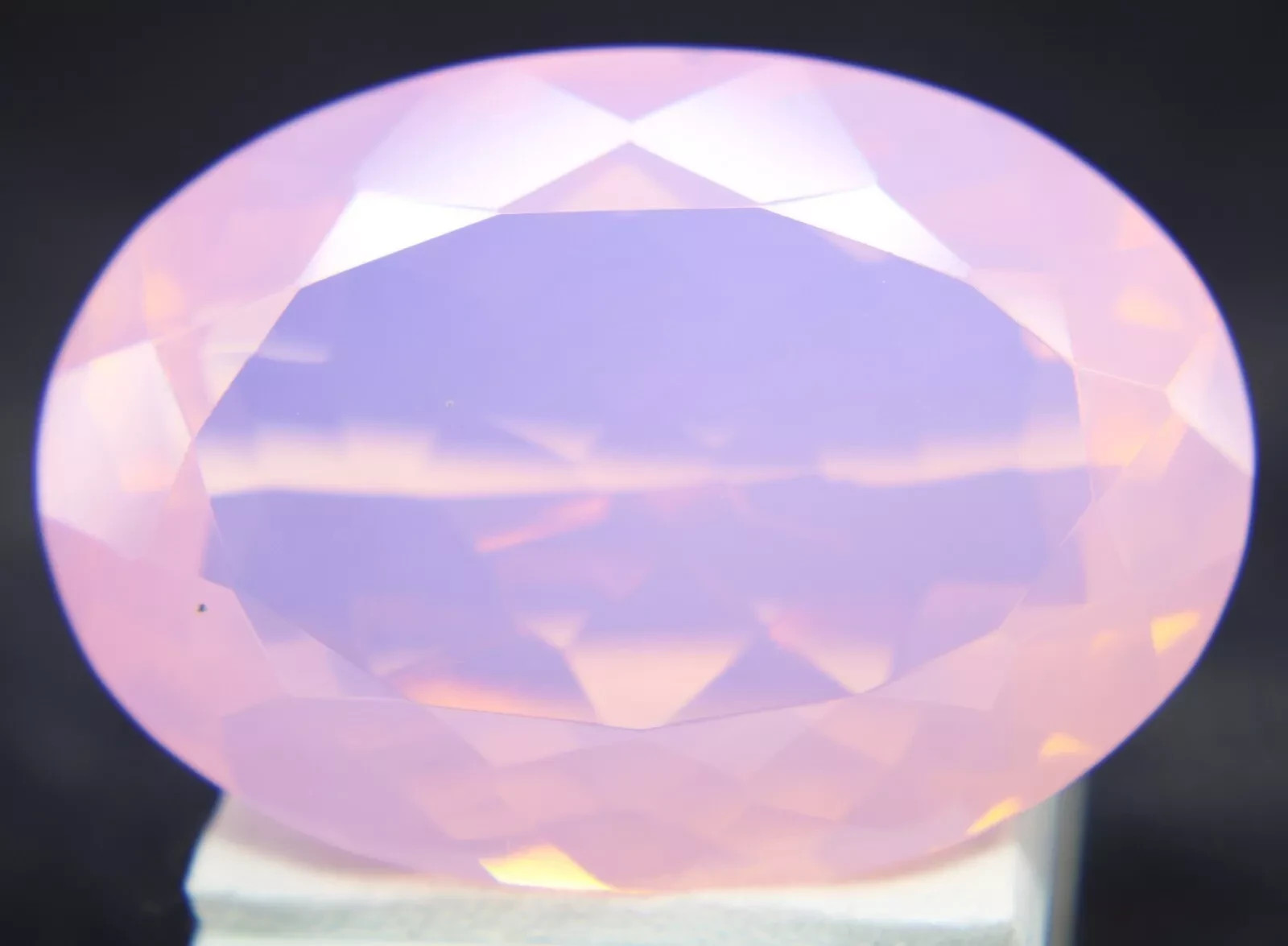 Natural Pink Opal Welo Australian Untreated 145 Ct Oval Cut Loose Gemstone