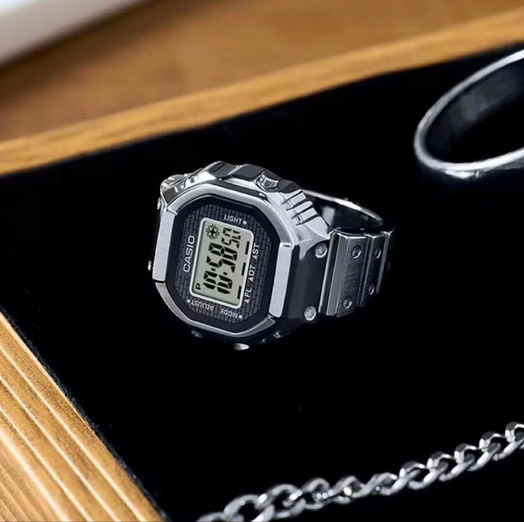 item CASIO ring watch CRW 001 1 silver new
