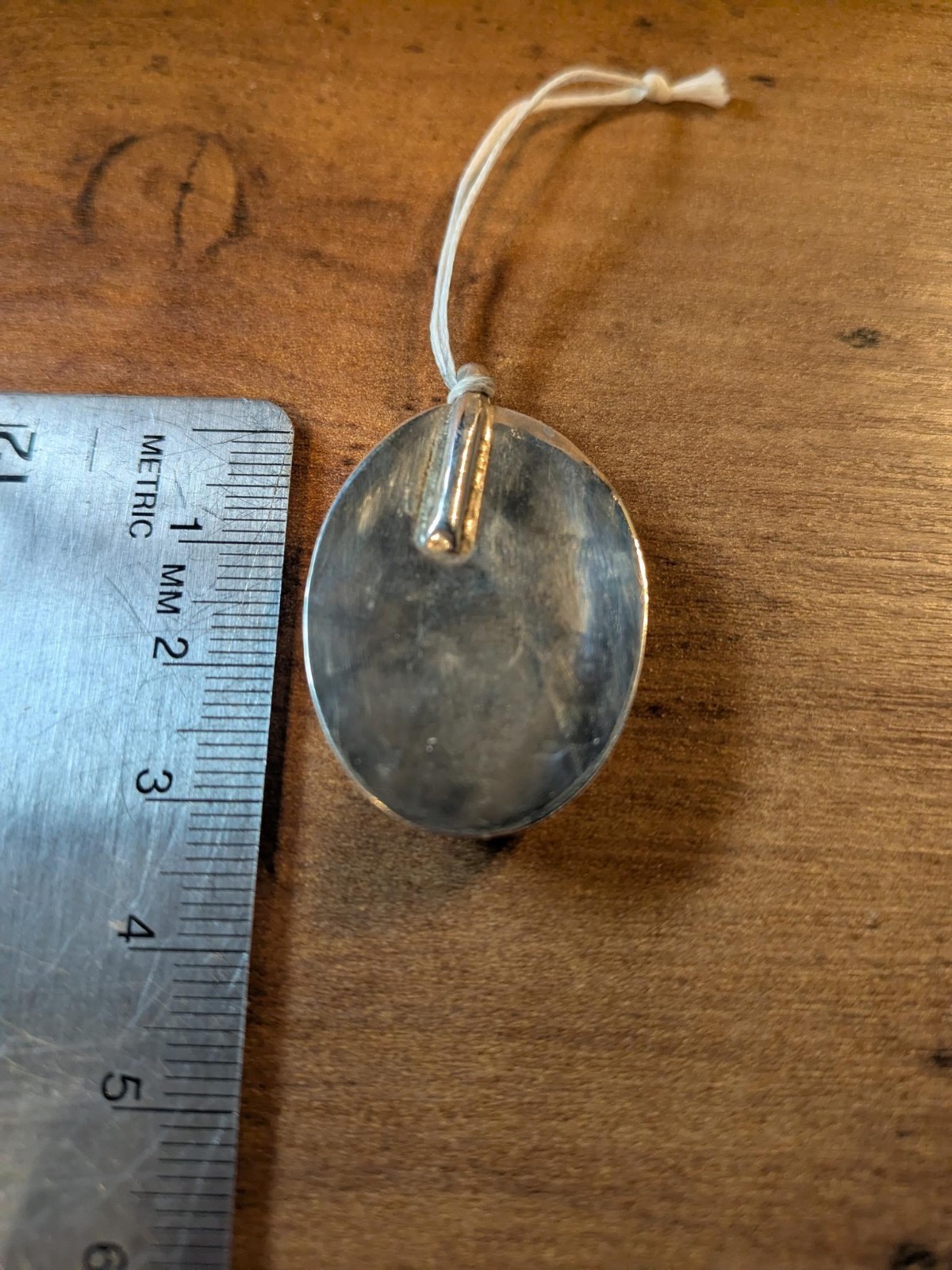 Pendant – (Set in Silver) Picture Jasper/Blue Jasper Handmade