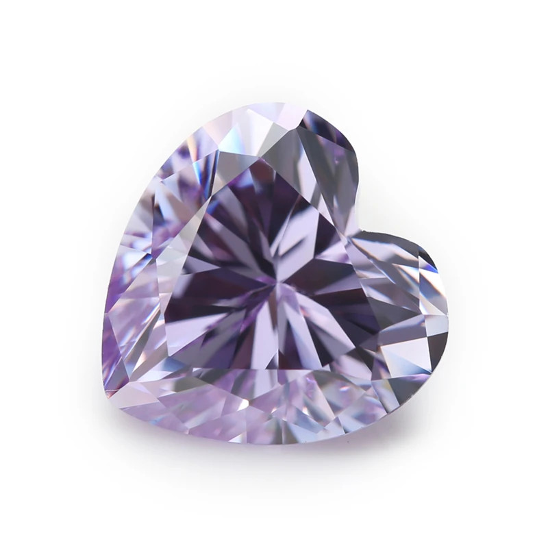3x3mm~10x10mm Heart Shape Loose Cubic Zirconia Stone 5A CZ Gemstones for Jewelry
