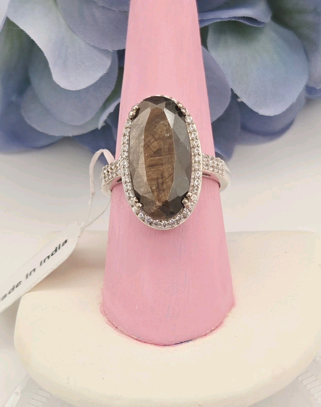 Chuck Clemency GEM TREASURES Sable Sapphire Ring LARGE Designer Evine ShopHQ 925