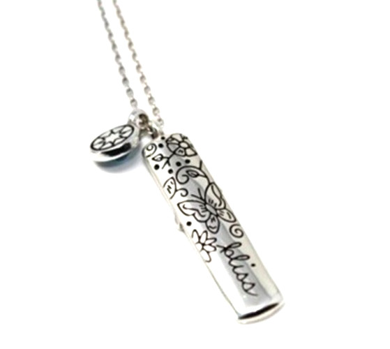 NWTag Brighton EVERY LITTLE THING BLISS Butterfly Silver AQUA Crystal Necklace