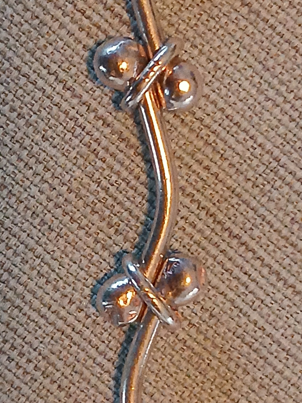 Taxco Sterling Silver Peppercorn DNA Spratling-style Necklace Vintage 16in