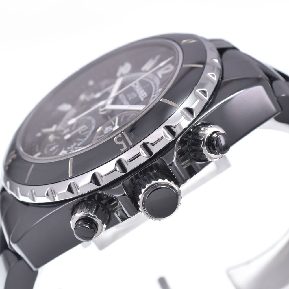CHANEL J12 H0940 Ceramic chronograph black Dial Automatic Men’s Watch N#148639
