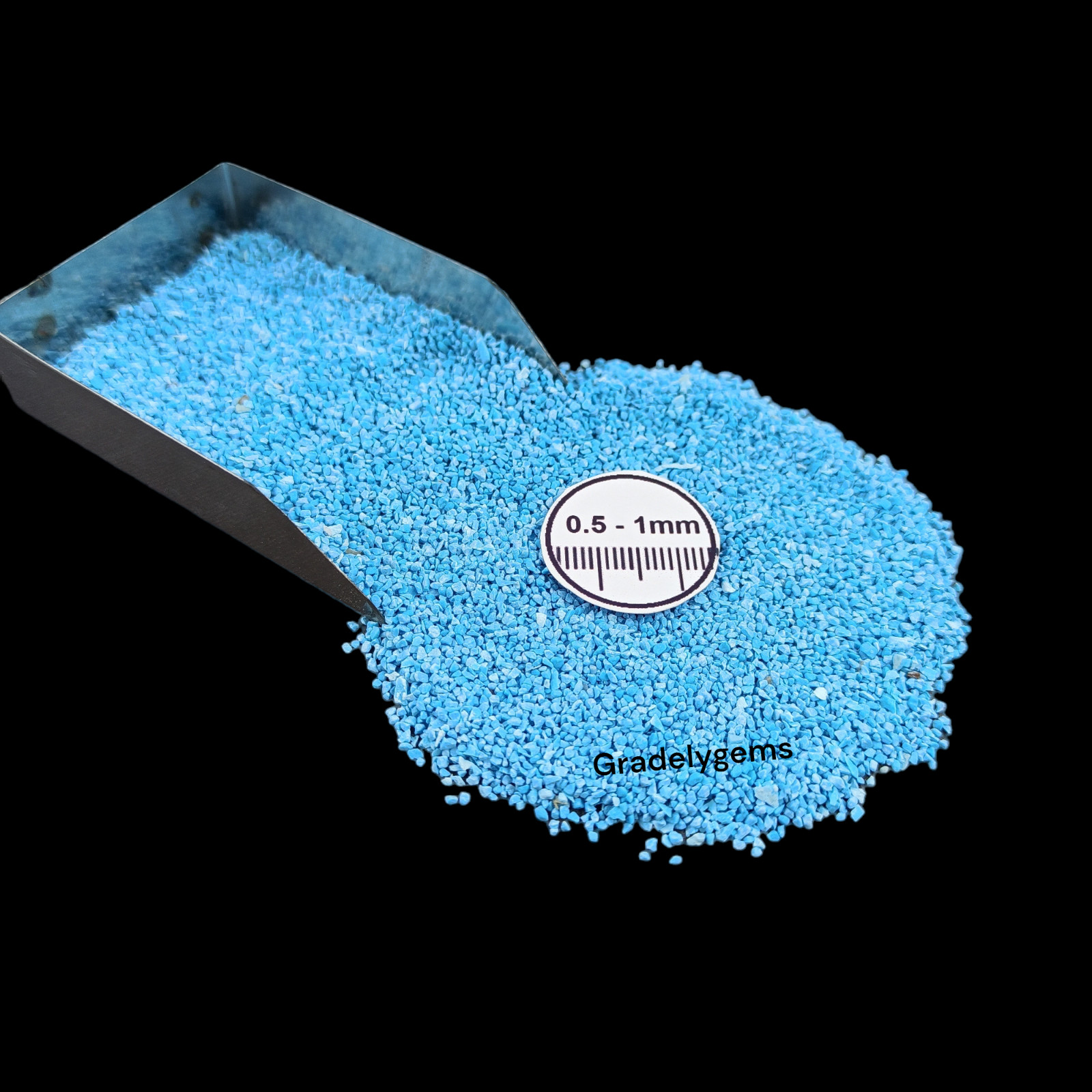 Sky Blue Turquoise Gemstone Crushed Powder – Vivid Hue for Resin Art, DIY Crafts