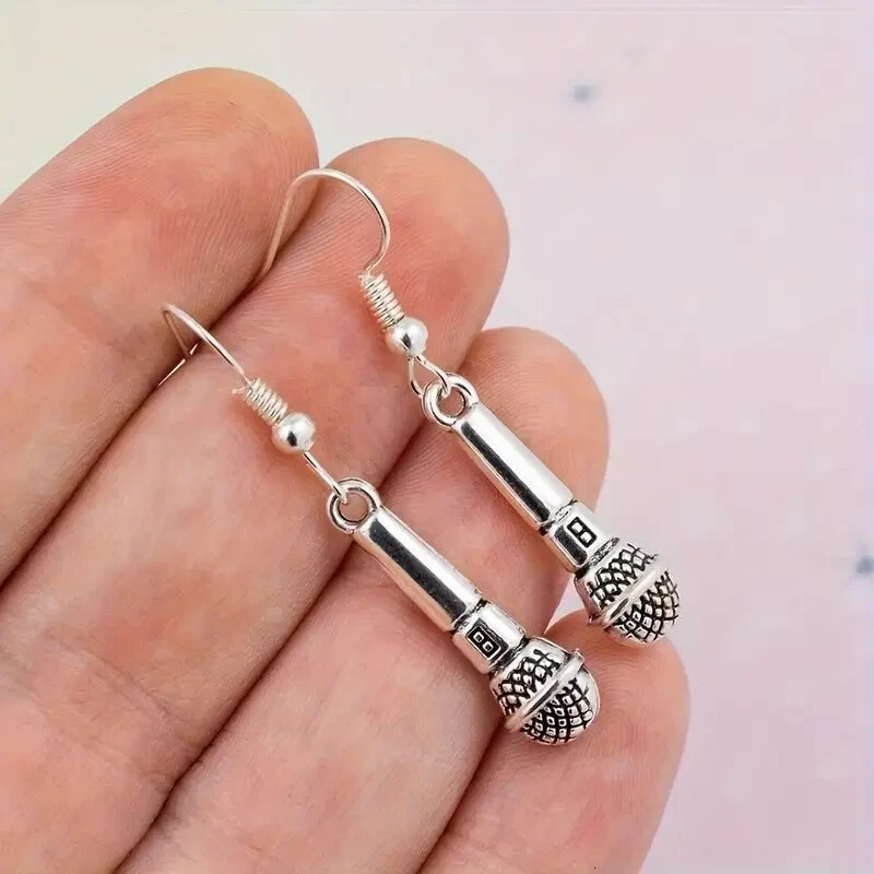 1 Pair Microphone Dangle Earrings