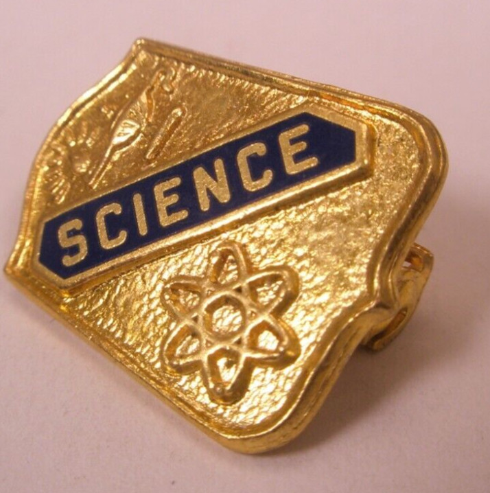 Science Vintage Tie Tack Lapel Pin hi-school college university class g107