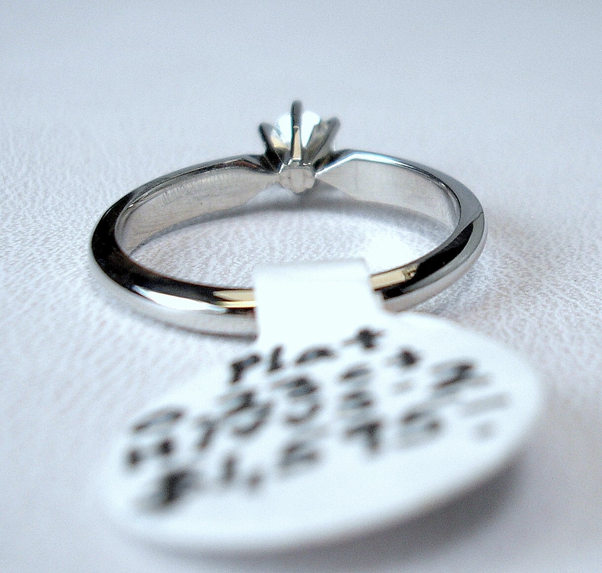 0.23 ct Round H/VVS-2 Natural Diamond Platinum Solitaire Ring Was $1,595 Video
