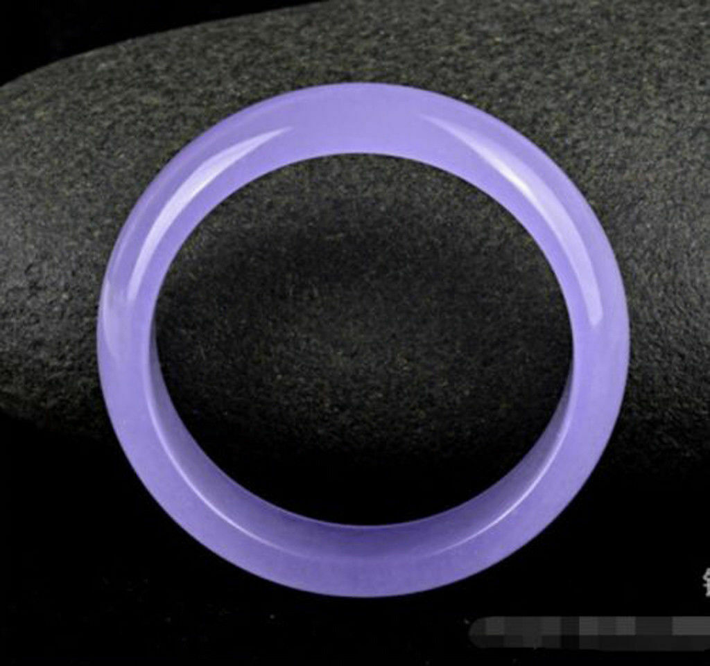 Natural Deep Violet Alexandrite Jade Gemstone Bangle Bracelet 56-62mm Jewelry