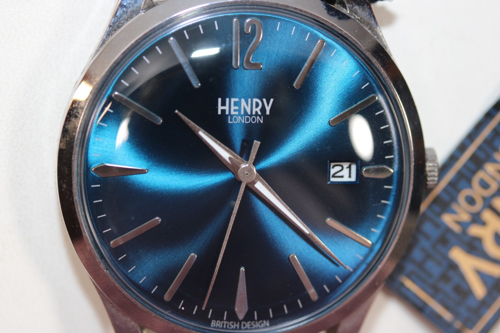 Mens British Designed Henry London Edgeware Chronograph Watch HL41-CS-0023