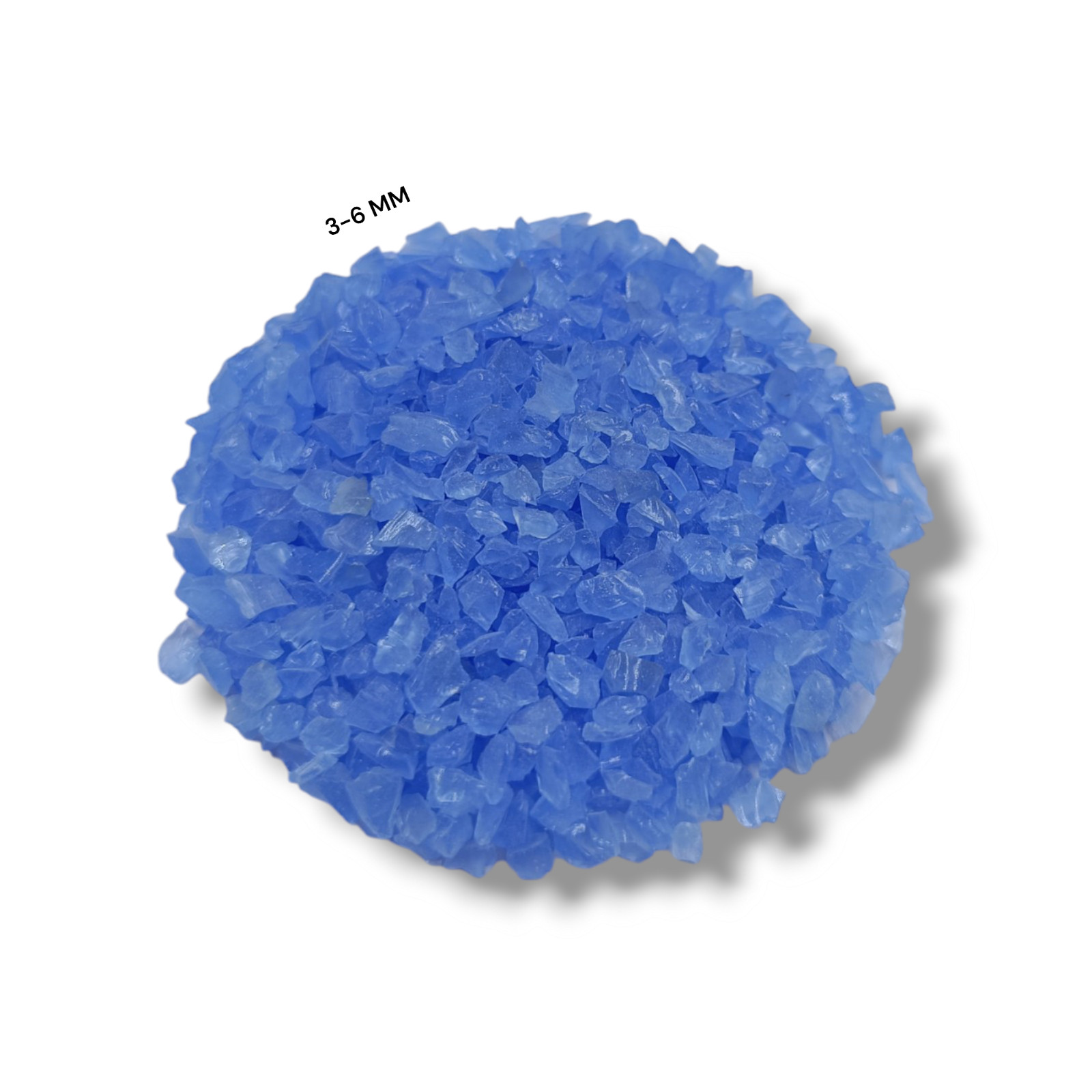 Crushed Opaque Blue Hydro Quartz Crushed Gemstone Coarse All Size For Inlays