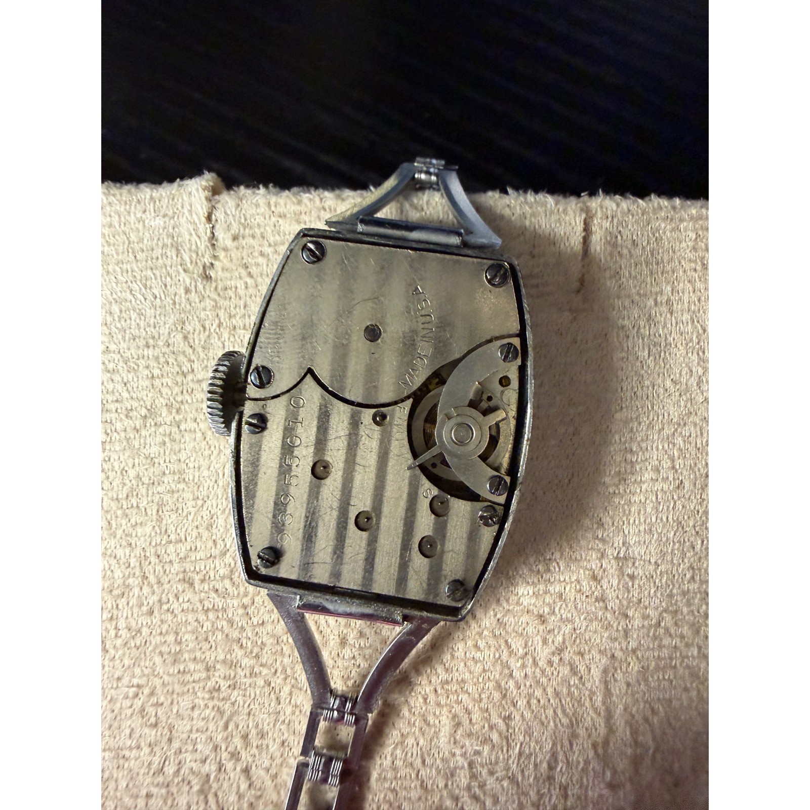 Vintage 1930s Ingersoll Mickey Mouse Watch Tonneau Case Mechanical USA Made