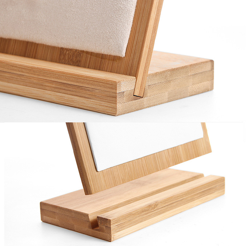 Bamboo Jewelry Pendant Necklace Display Holder Rack Organizer Storage Case