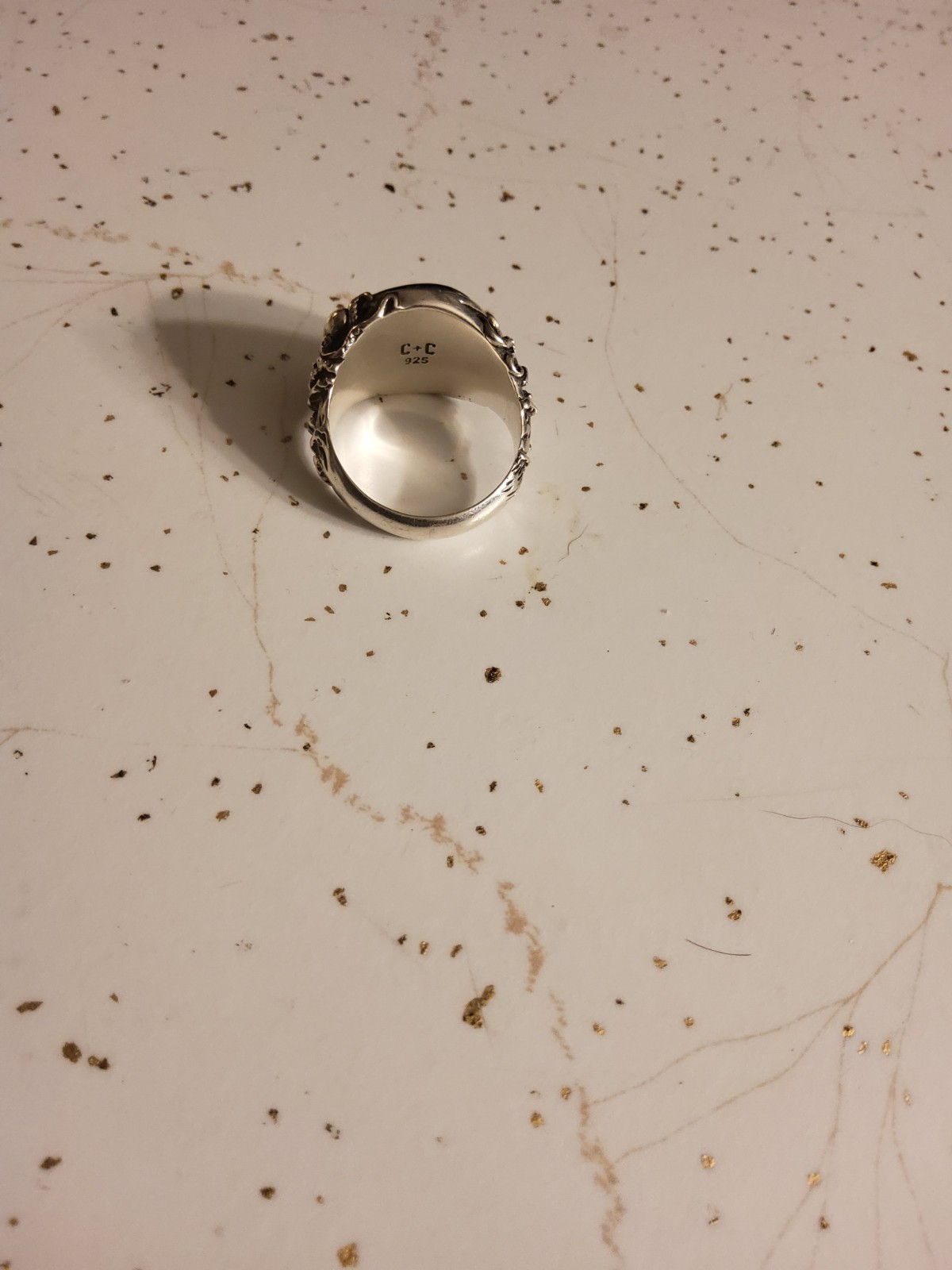C+C Squall, 925 Sterling Silver Band Ring, Size 13