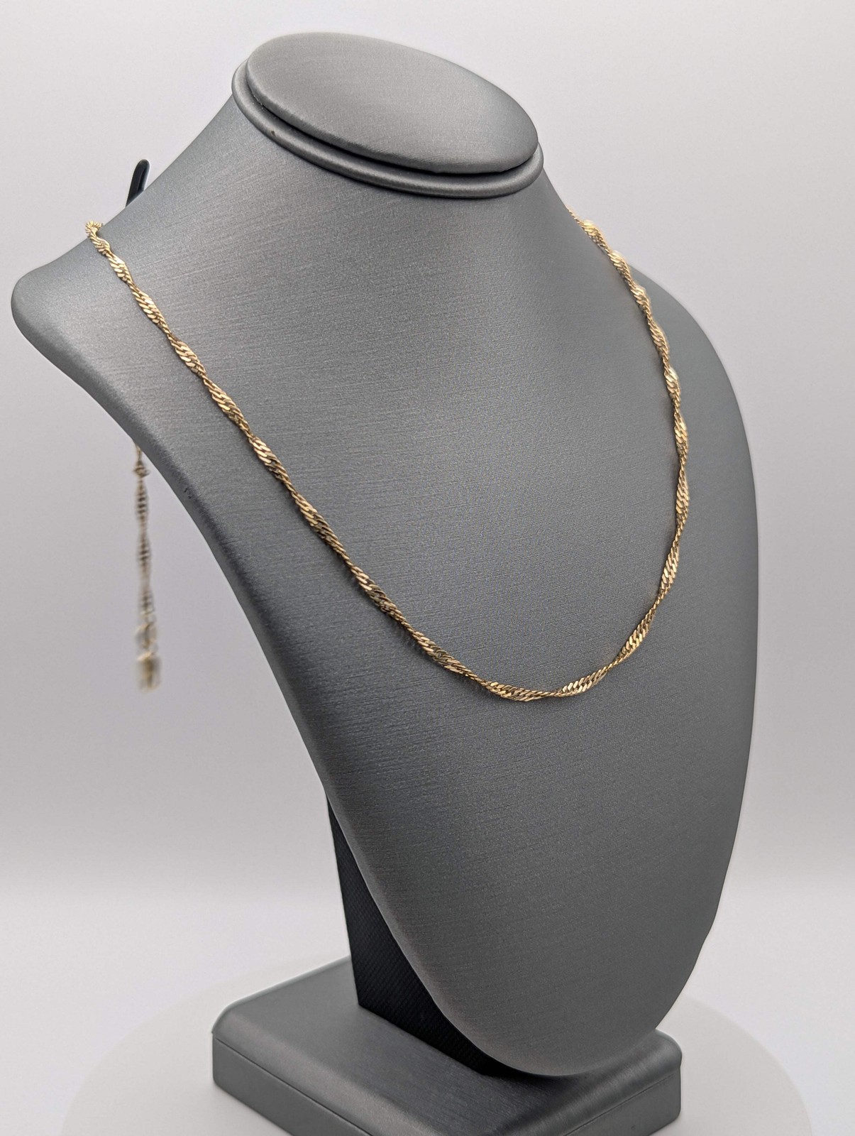 14K YG Singapore Chain