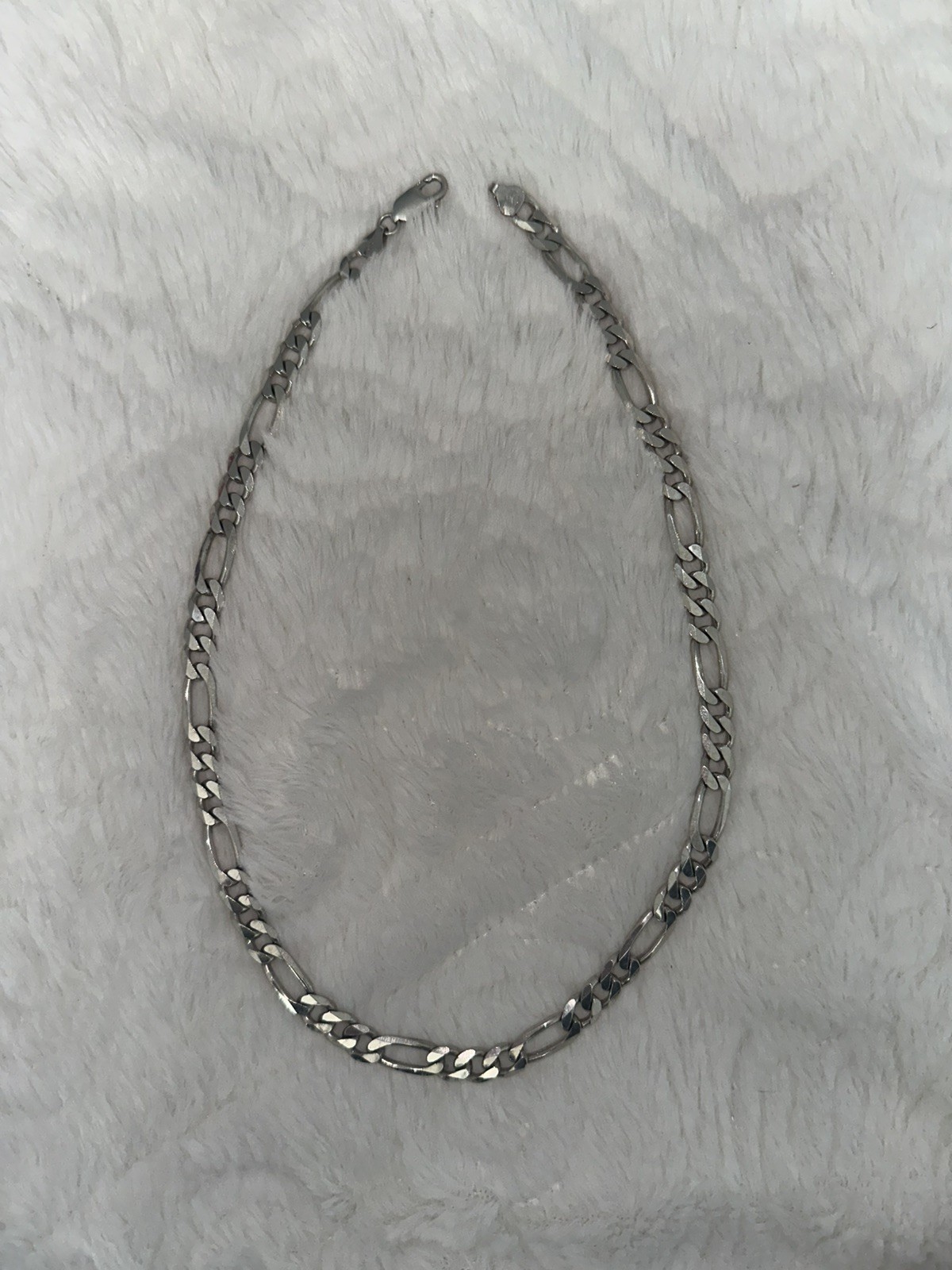 DNT Flat Cuban Link 925 Sterling Silver 20inch Necklace stamped Italy