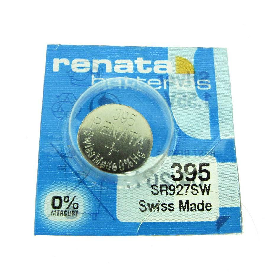 Renata 395 (SR 927 SW) Silver 1.55 V watch battery