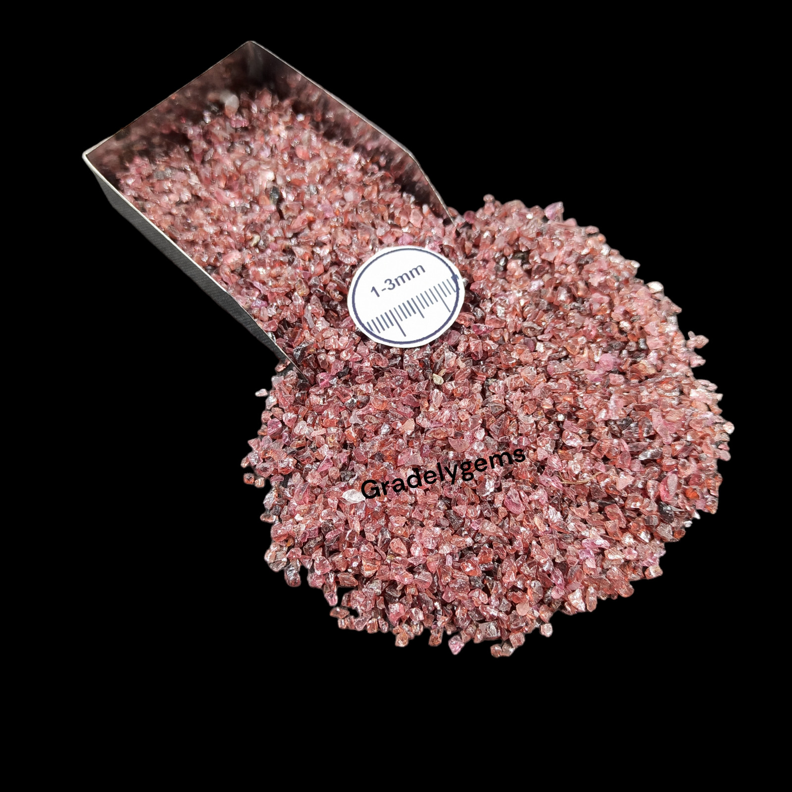 Natural Garnet Gemstone Crushed Coarse Powder – Jewelry Inlay, Crafts Working