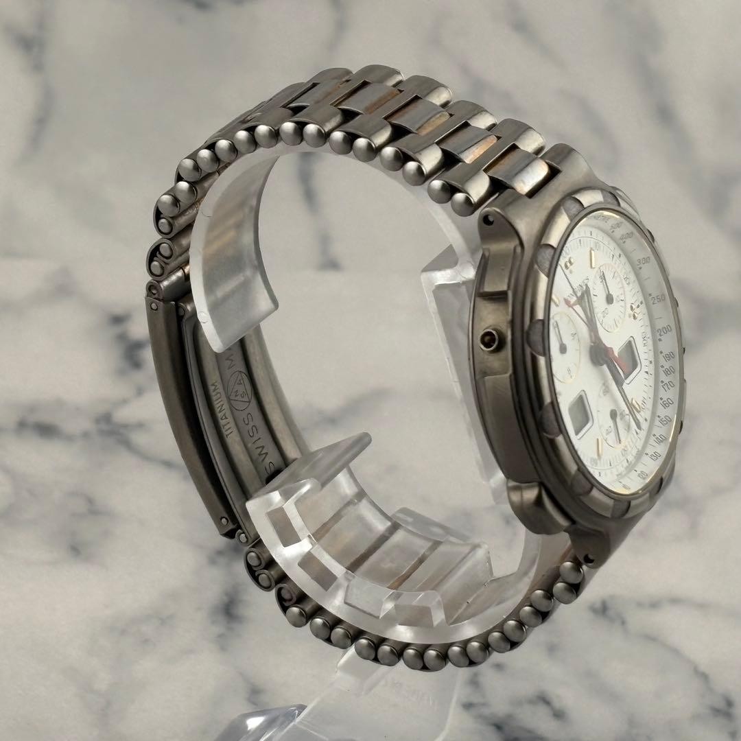 LONGINES Ana Digi Quartz 4009 Watch 40mm 19cm 7.5in Mens Working Rare
