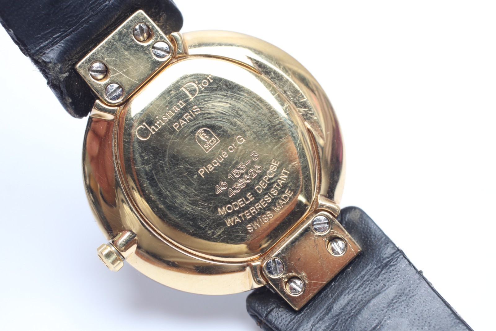 [EXC+5] Vintage Christian Dior Bagheera 46 153-4 Black Dial Women’s Quartz Watch