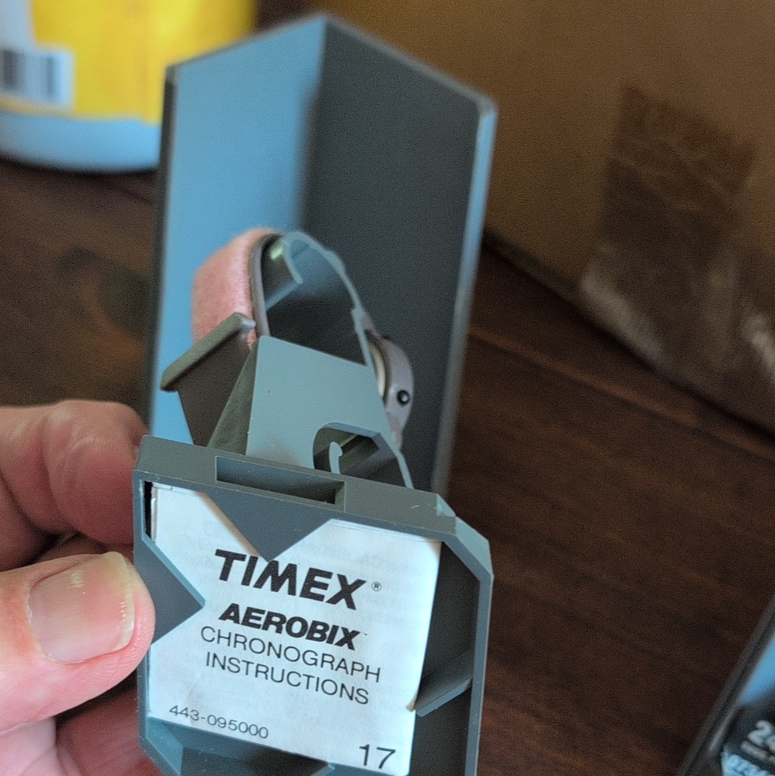 Timex Aerobix Digital Quartz Chronograph 50m Gray Resin Strap w/ Box Manual