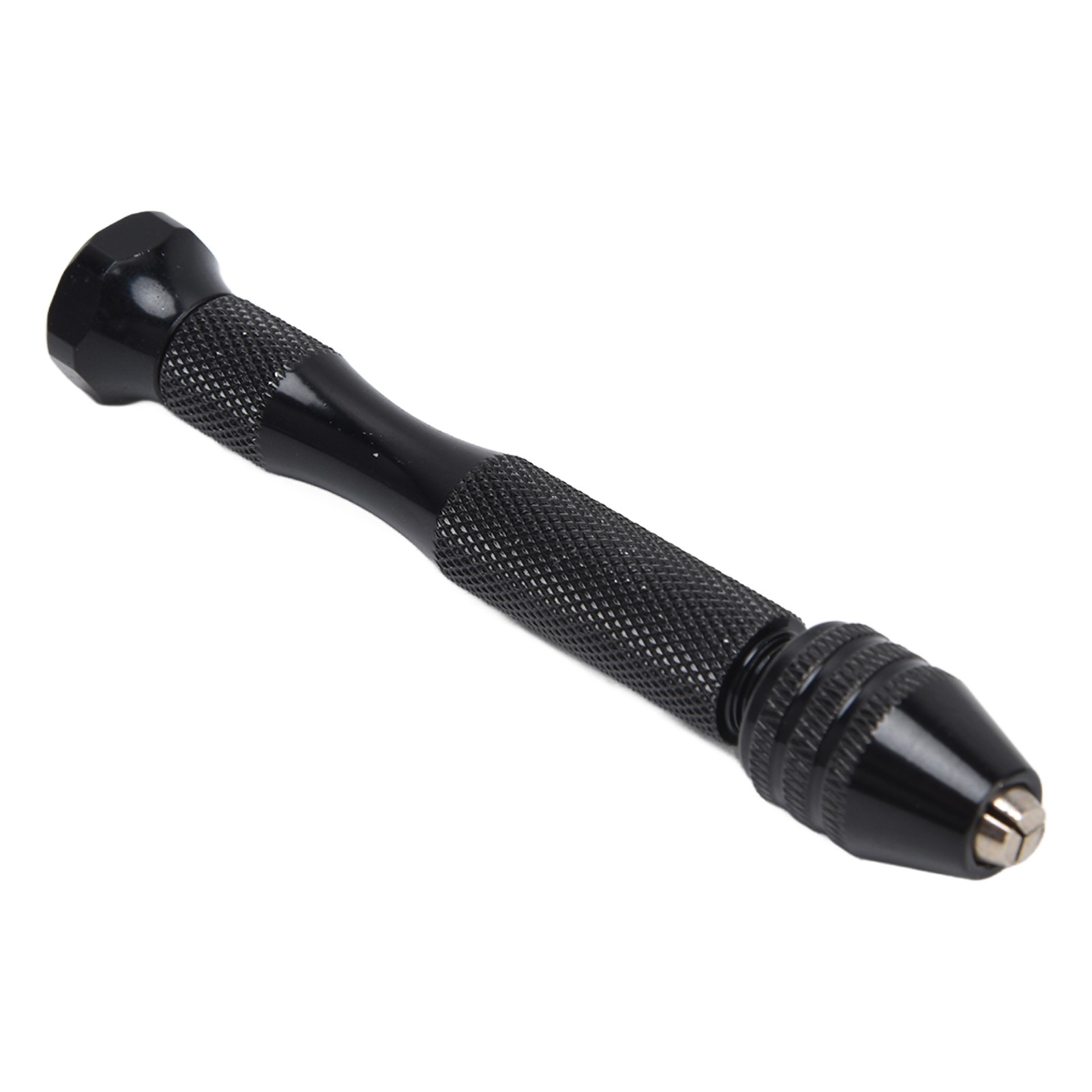 Pin Vise Hand Drill Mini Twist Drill 0.3-3.4mm Clamping (Black)