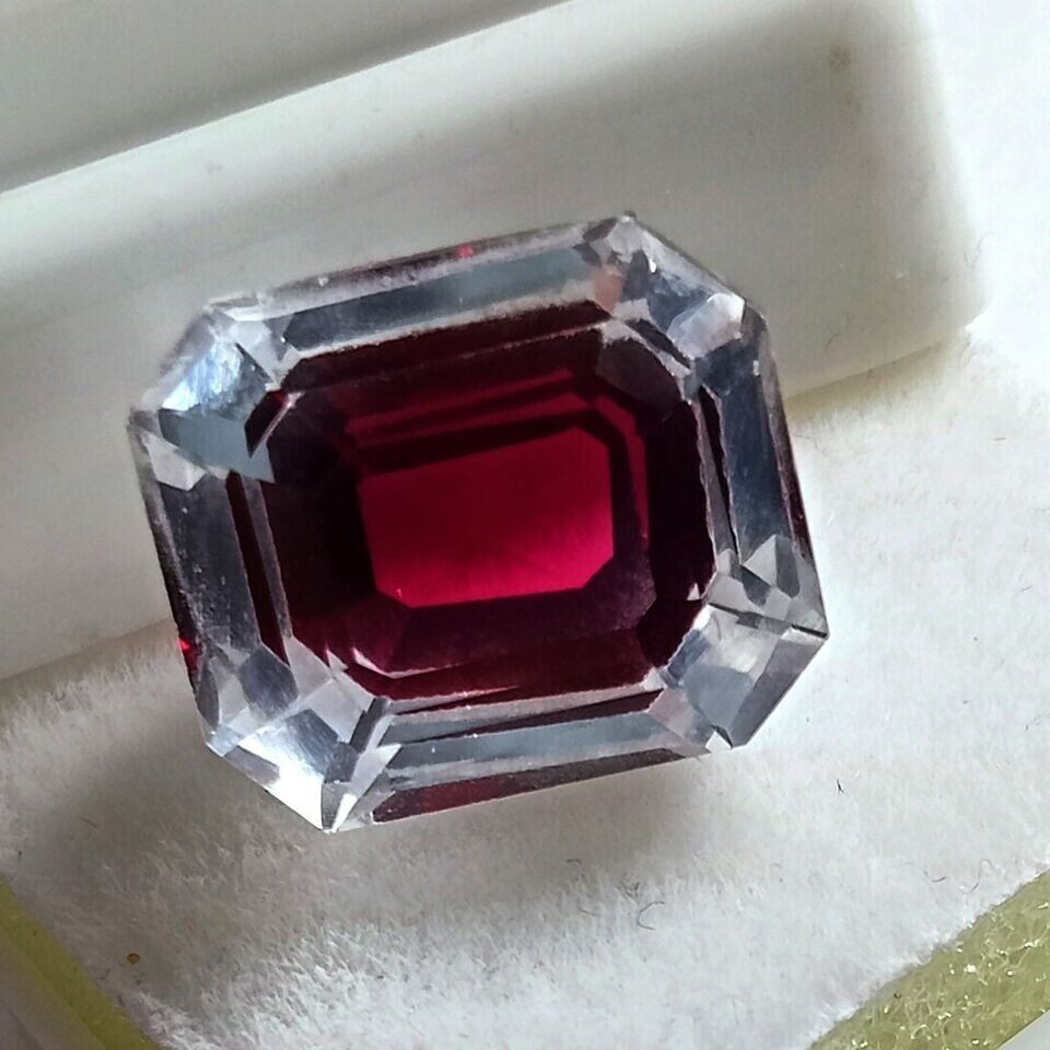 Natural Bi-Color Pitambari Sapphire Emerald Cut 8CT+ Loose Certified Gemstone